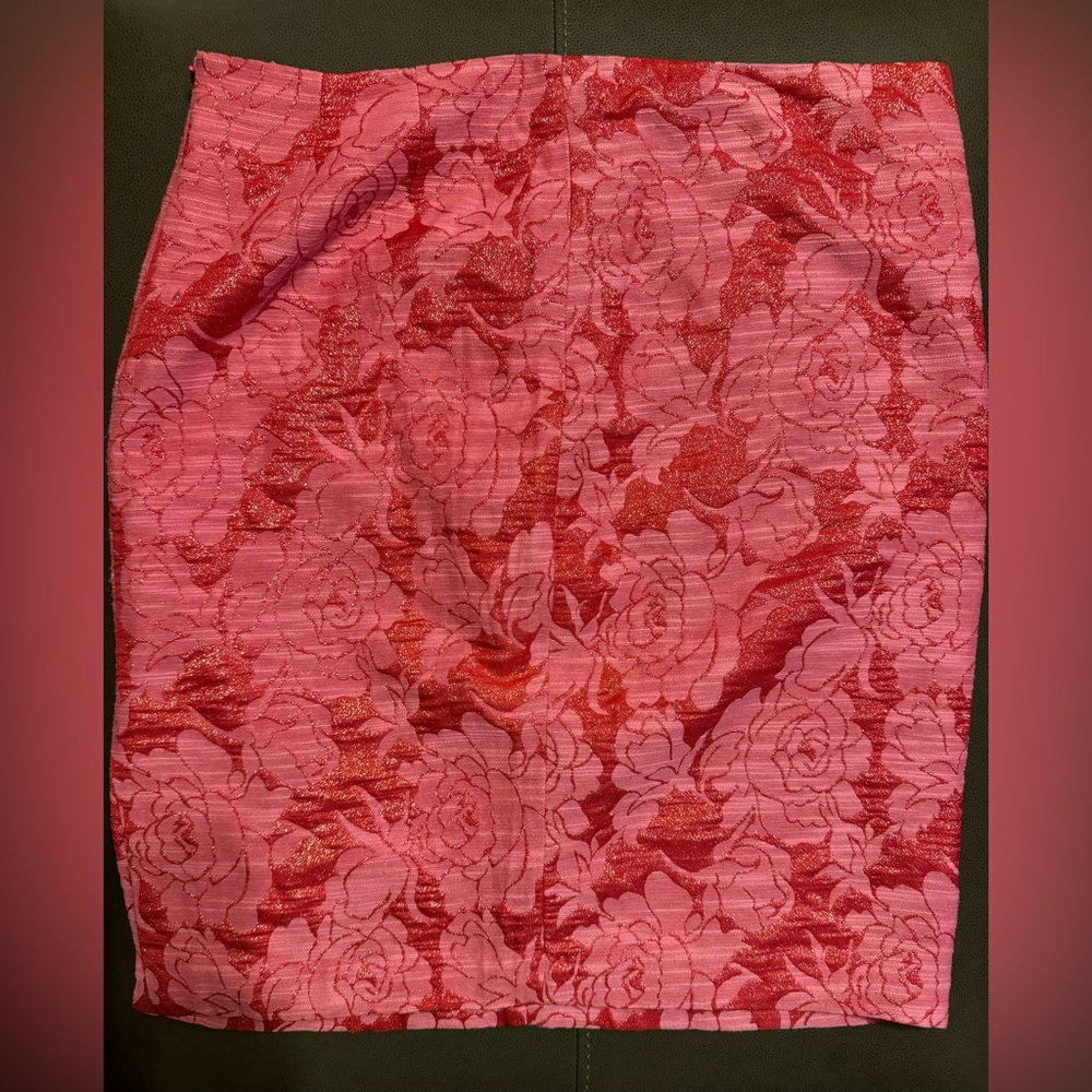 Ellen Tracy glacé sorbet pink pencil‎ skirt, Size 12